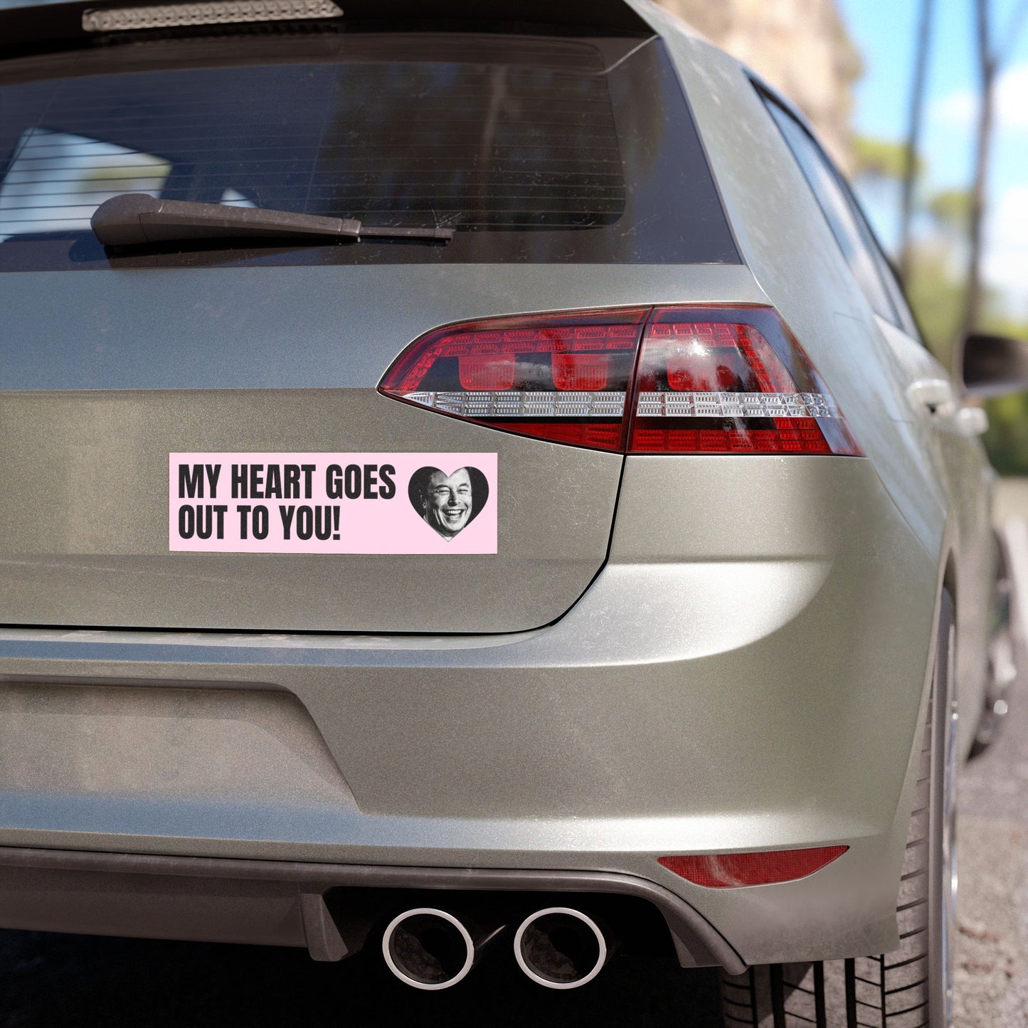 Elon Musk Car Magnet | 'My Heart Goes Out to You | Funny Elon Musk Gift |