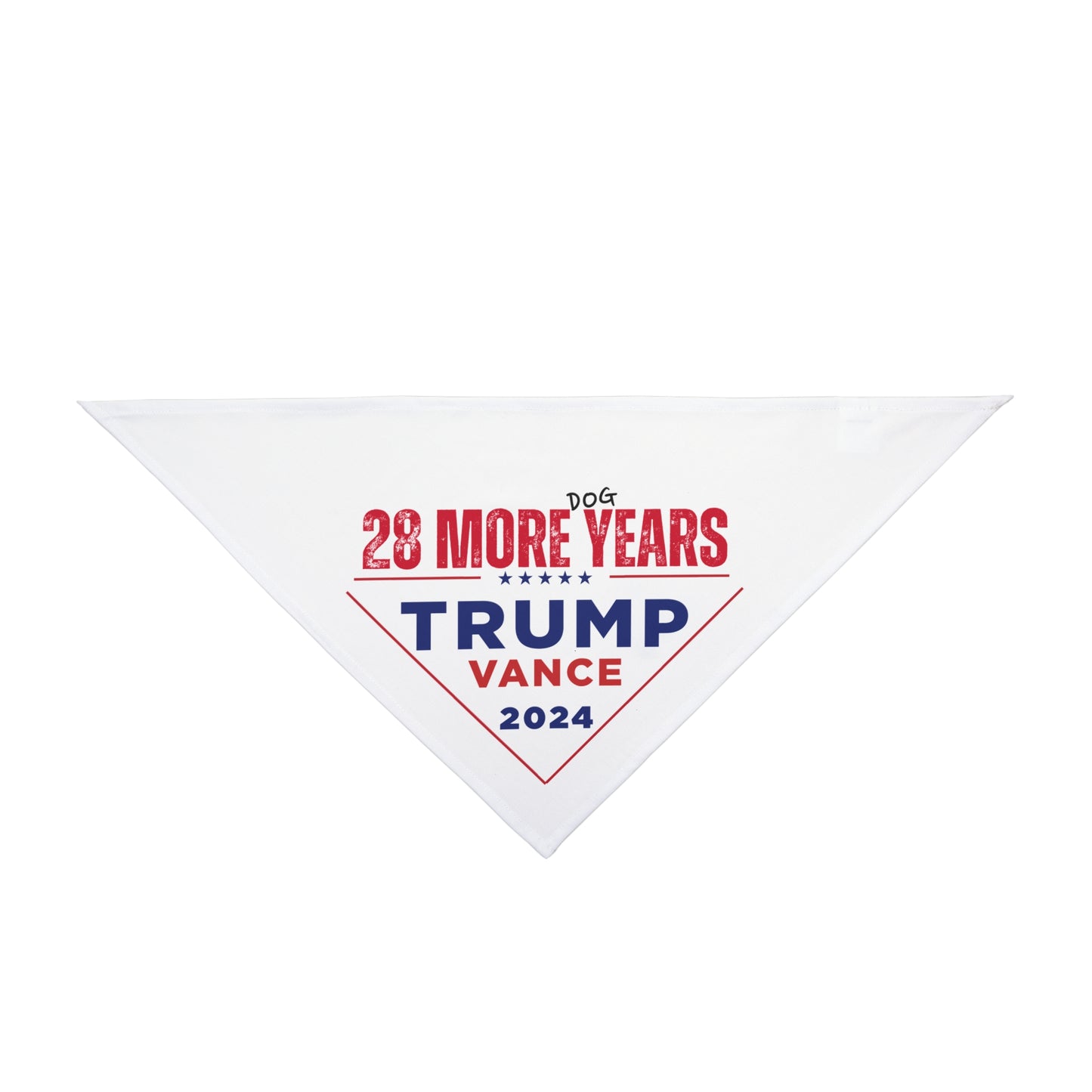 Trump 2024 Dog Bandana | 28 More (dog) Years | Polyester |