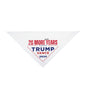 Trump 2024 Dog Bandana | 28 More (dog) Years | Polyester |