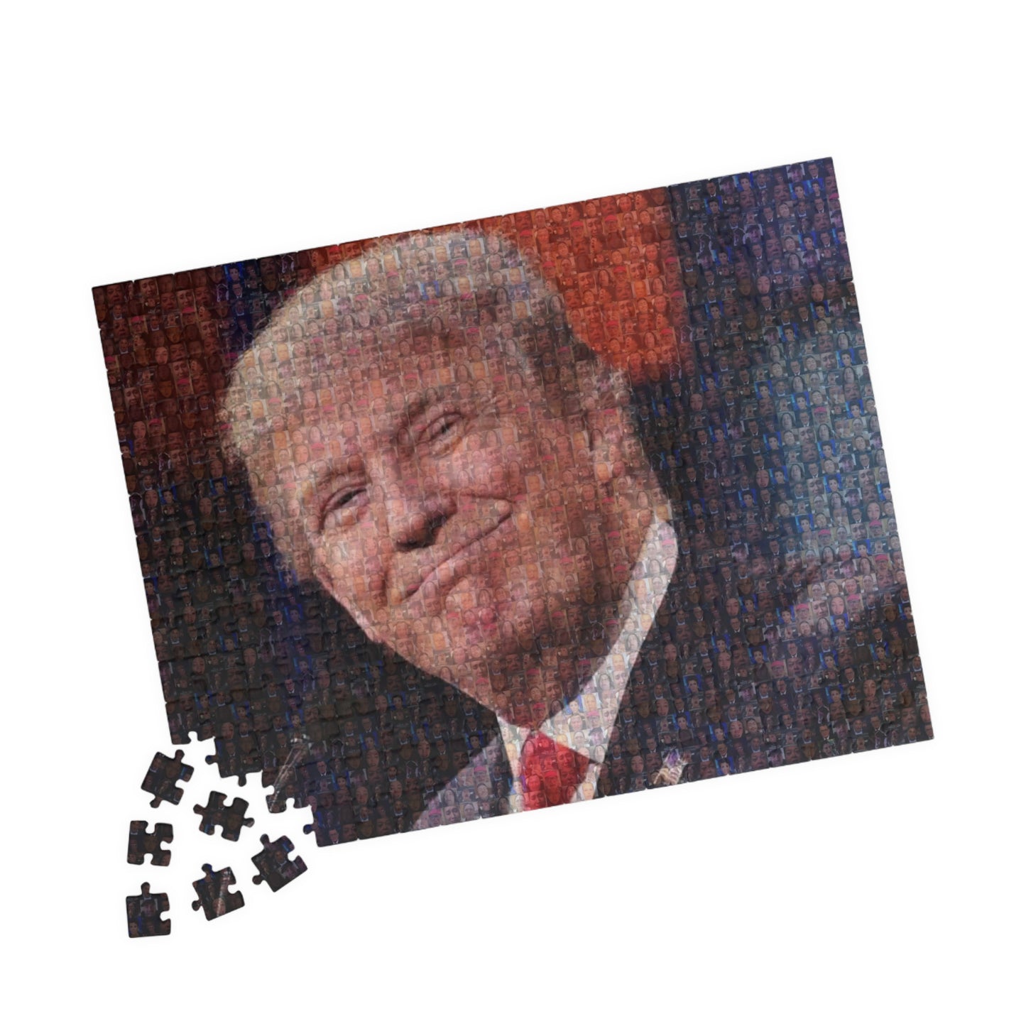 Trump Puzzle | Liberals Crying Mosaic | 252, 520, 1014-piece | Unique Gift | Trump Gift |