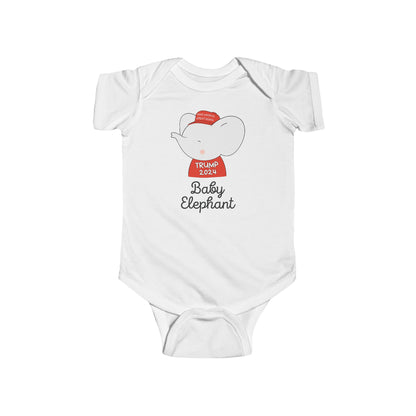 Baby Elephant | Baby Trump Shirt | Fine Cotton Bodysuit |