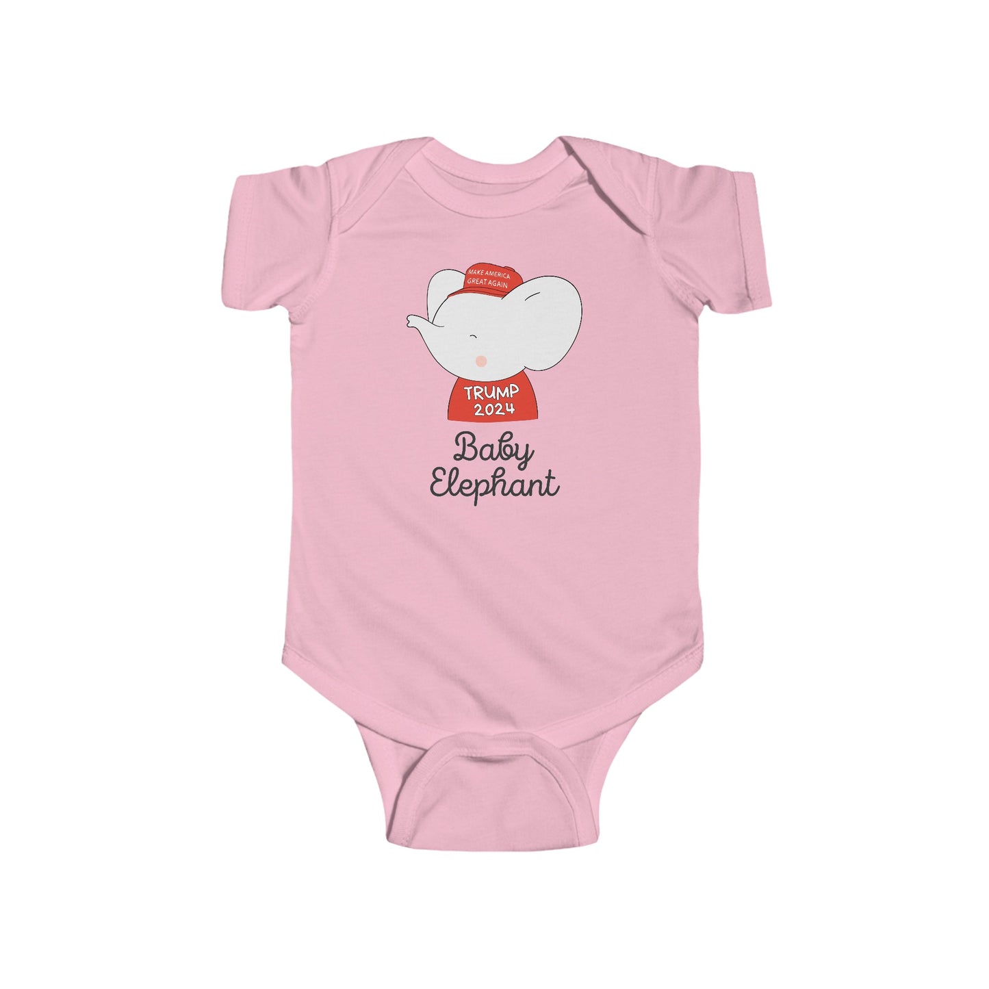 Baby Elephant | Baby Trump Shirt | Fine Cotton Bodysuit |