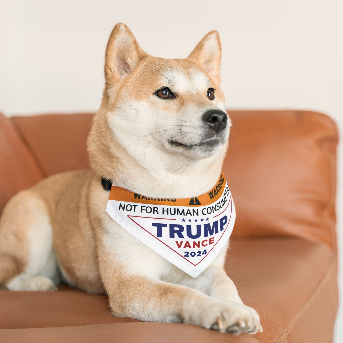 Not for Human Consumption | Trump 2024 Dog Bandana |