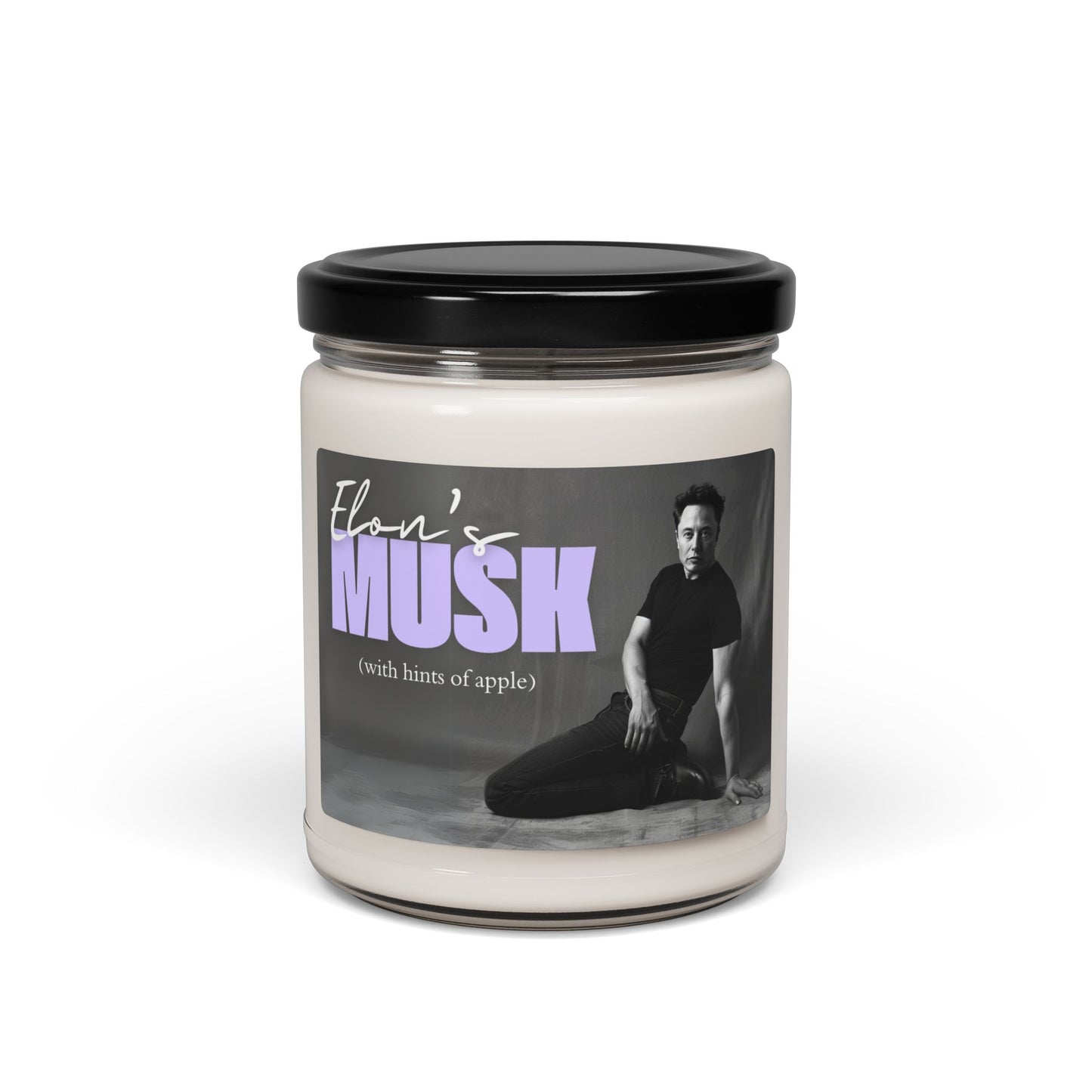 Elon's Musk | Premium Glass Jar + Lid | Soy Wax Blend | Elon Musk fan | Funny Gift | Elon Gift |