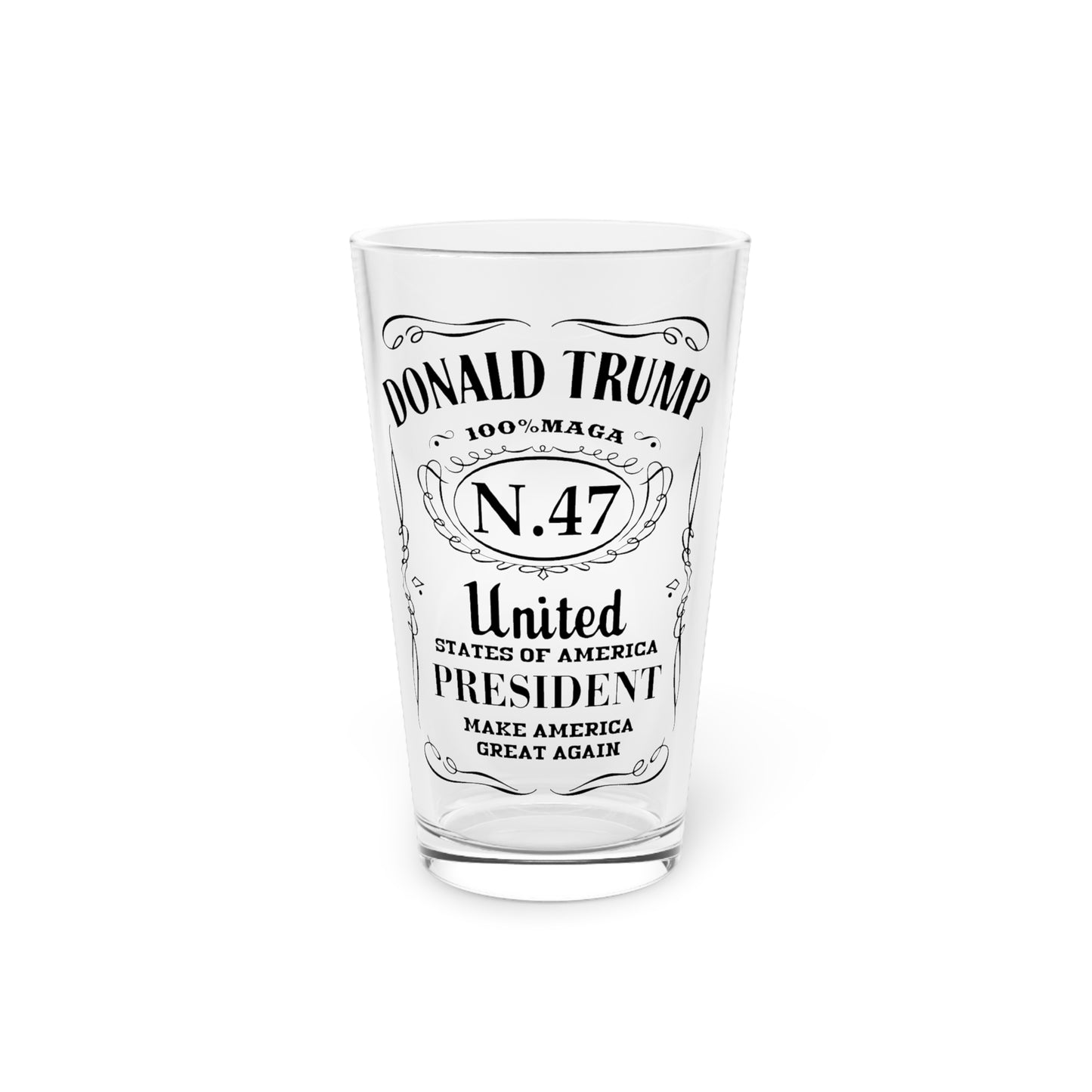 47 Proof | Trump Beer Glass | 16oz Durable Glass |