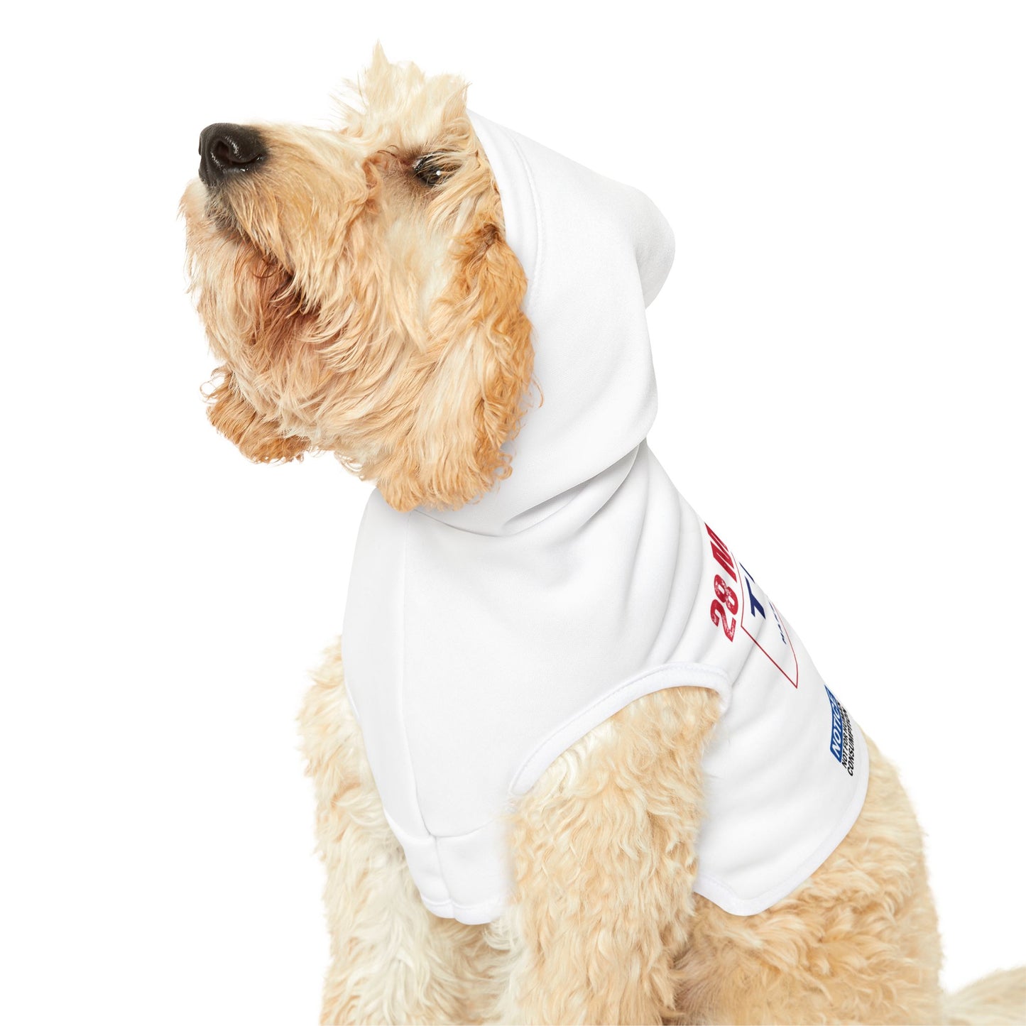 Dog Trump Hoodie | 28 More (Dog) Years | Polyester |