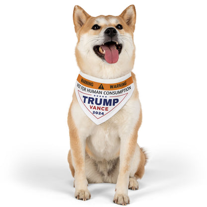 Not for Human Consumption | Trump 2024 Dog Bandana |