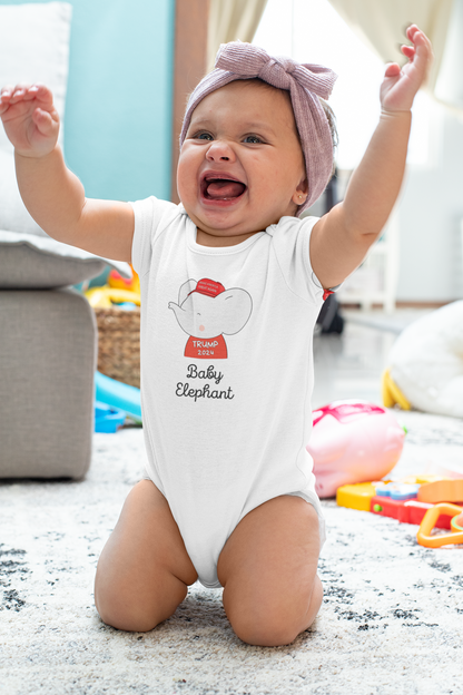 Baby Elephant | Baby Trump Shirt | Fine Cotton Bodysuit |