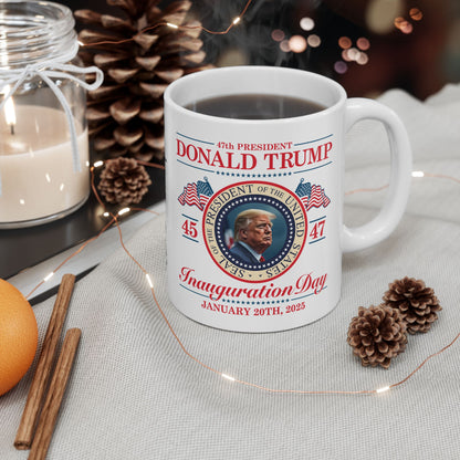 Inauguration Day Trump Mug | Presidential Seal with Signature | 11-15oz Durable Ceramic |