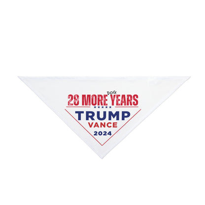 Trump 2024 Dog Bandana | 28 More (dog) Years | Polyester |